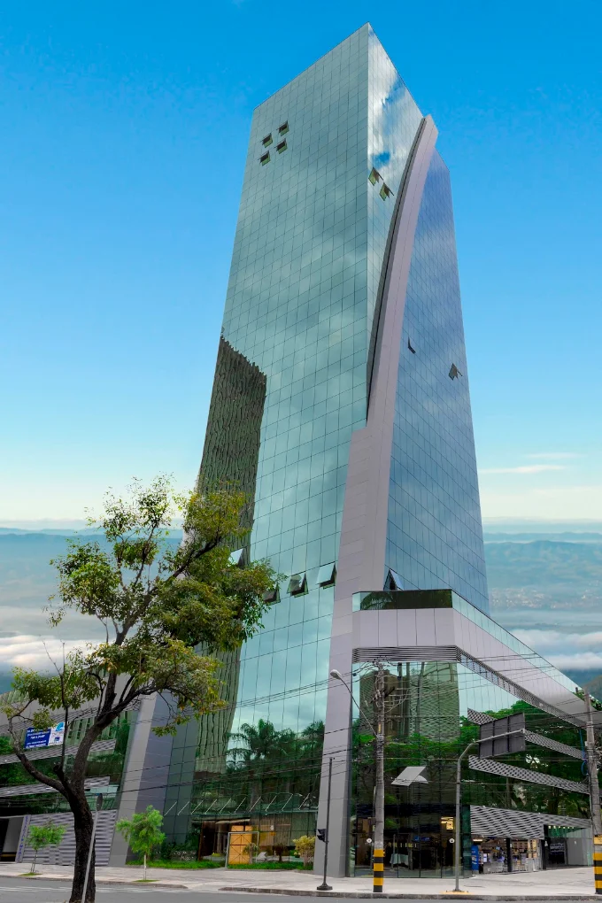 Vista externa do edifício no acervo do consultório